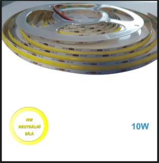 LED PÁSEK 12V, 10W, COB DENNÍ BÍLÁ