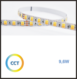 LED pásek SLIM 24V, 9,6W, CCT
